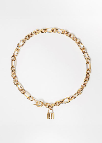 Hestia Necklace Silver Black