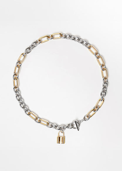 Hestia Necklace Silver Black
