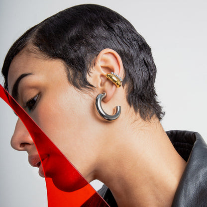 Pitika Ear Cuff Plateado
