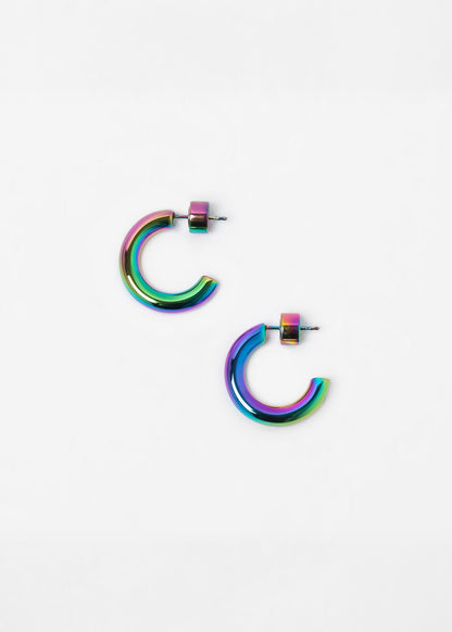 Poly Hoops Silver