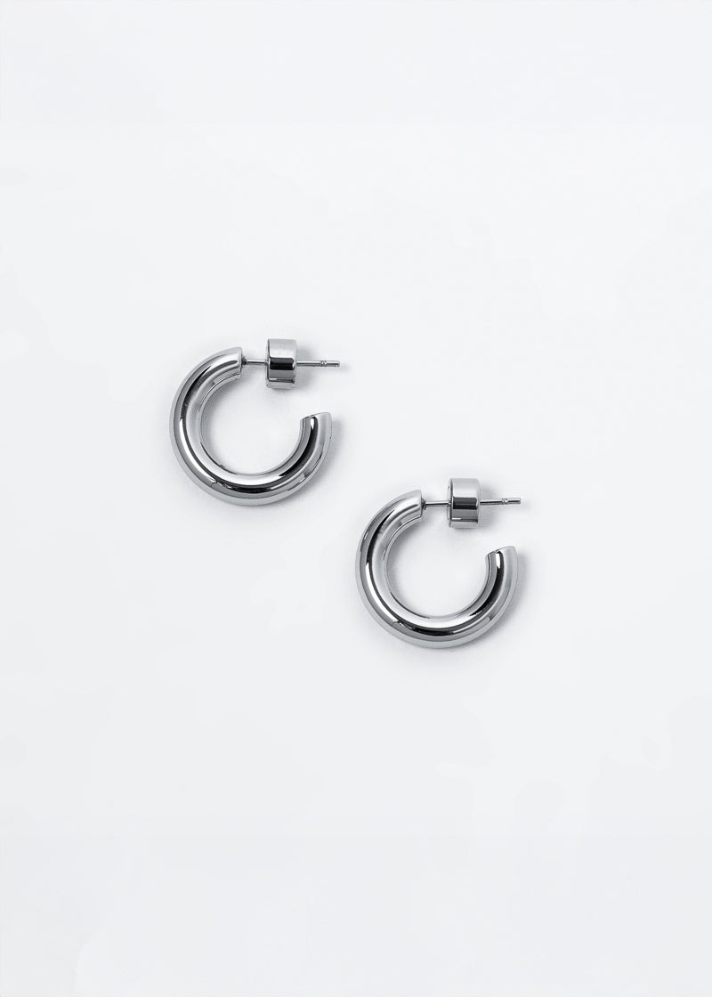 Poly Hoops Silver