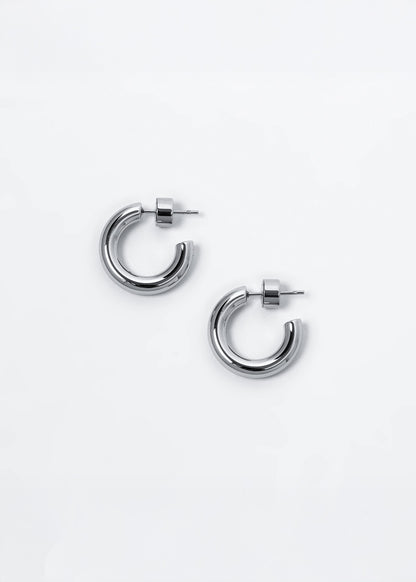 Poly Hoops Silver