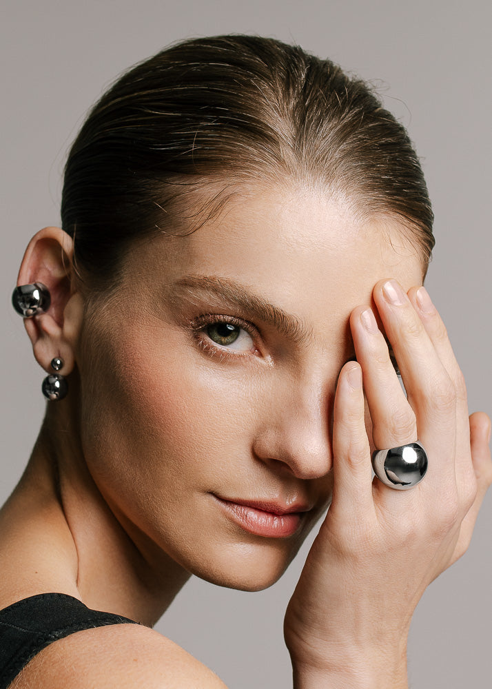 Saka Earrings Silver