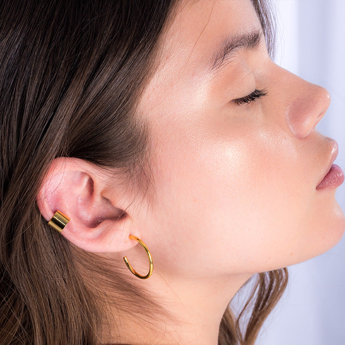 Small Thin Hoops Dorado