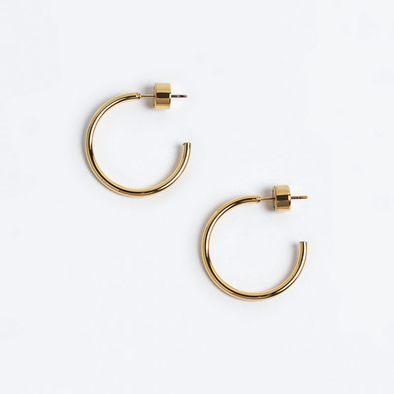 Small Thin Hoops Dorado