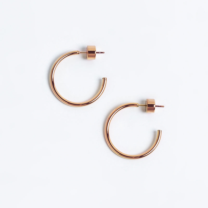 Small Thin Hoops Dorado