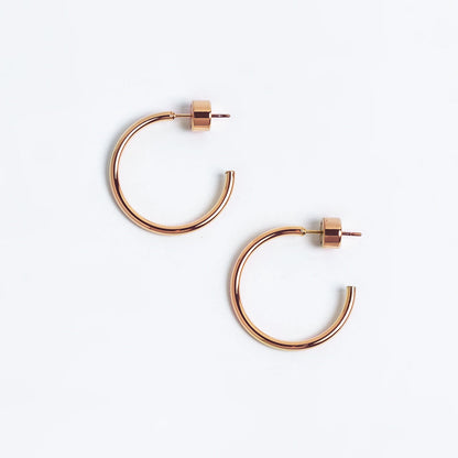 Small Thin Hoops Dorado